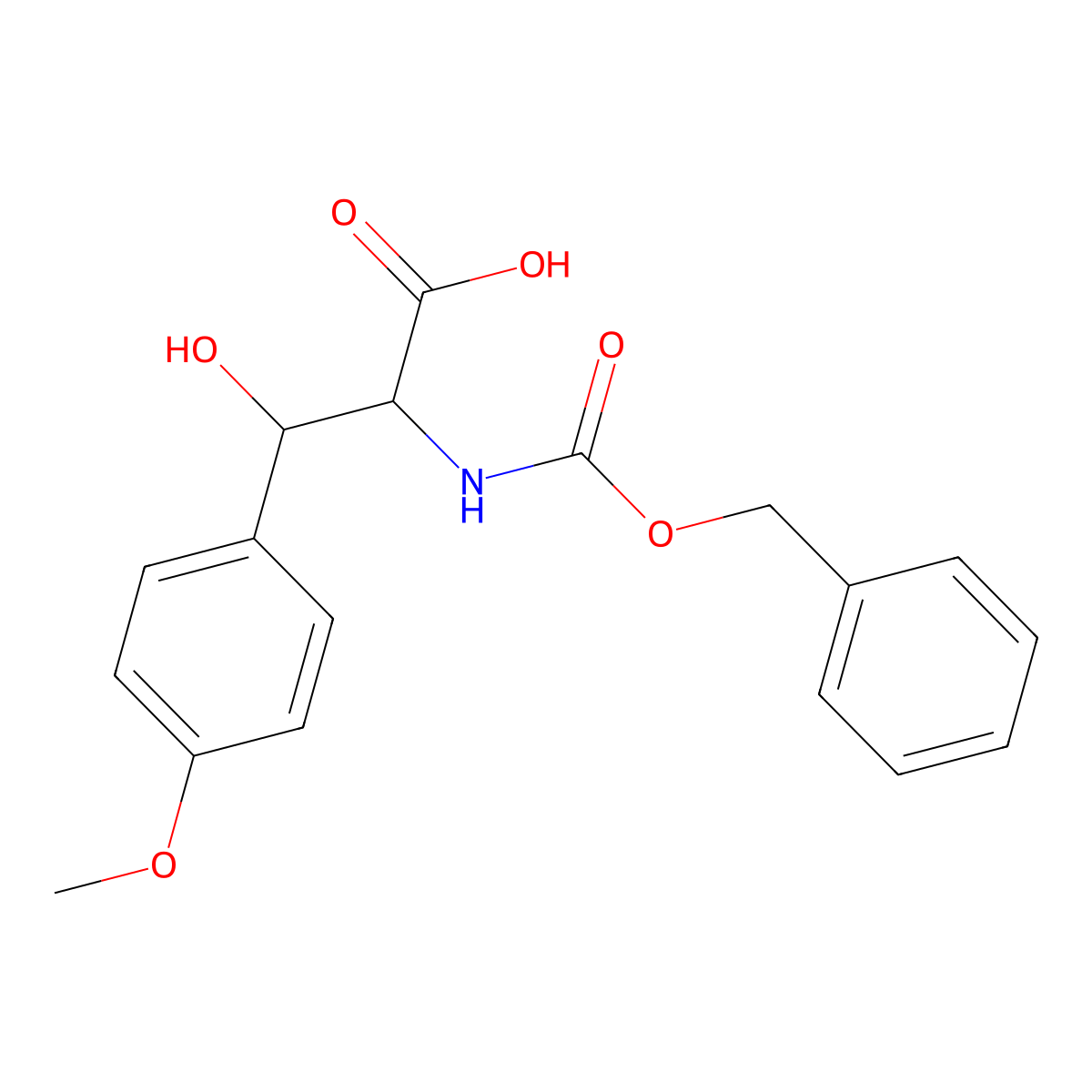 2-{[(Benzyloxy)carbonyl]amino}-3-hydroxy-3-(4-methoxyphenyl)propanoic acid molecular structure, CAS 1795808-52-4