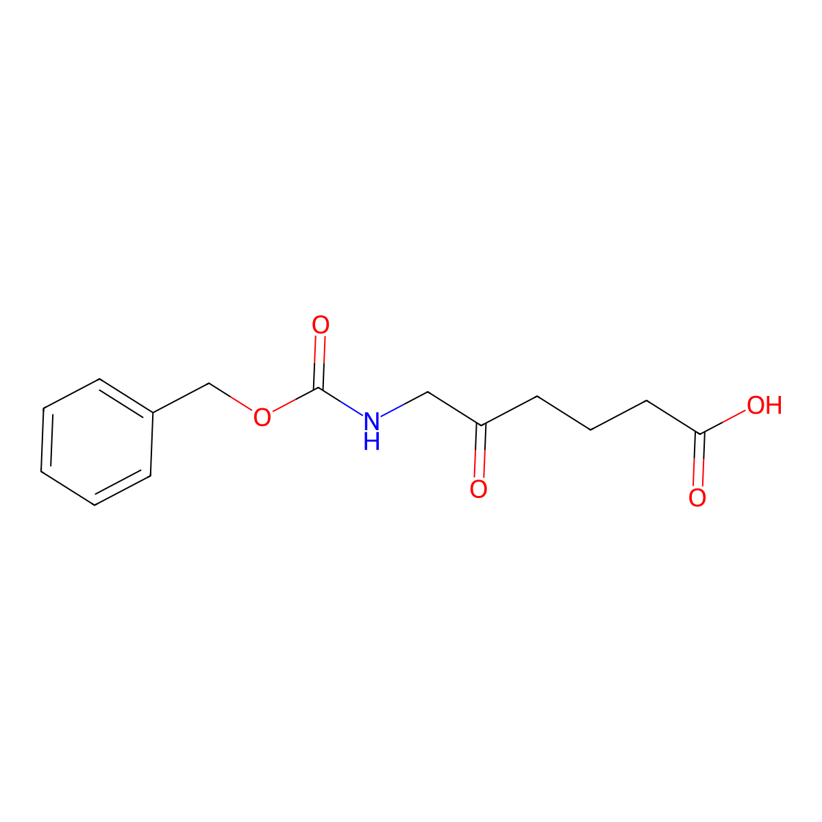 6-{[(Benzyloxy)carbonyl]amino}-5-oxohexanoic acid molecular structure, CAS 1795829-09-2