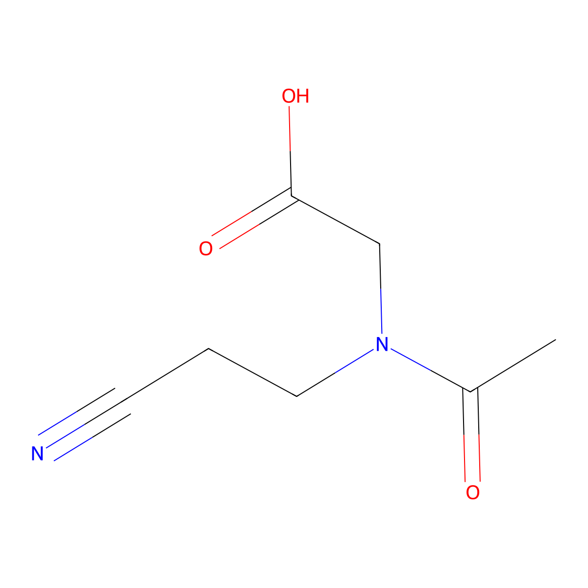 2-[N-(2-cyanoethyl)acetamido]acetic acid molecular structure, CAS 1795830-25-9