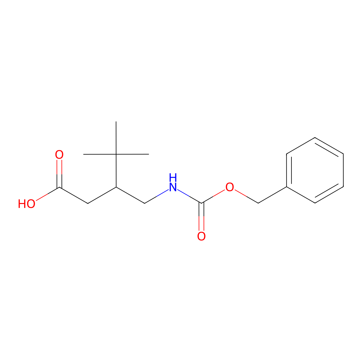 3-({[(Benzyloxy)carbonyl]amino}methyl)-4,4-dimethylpentanoic acid molecular structure, CAS 1795875-01-2