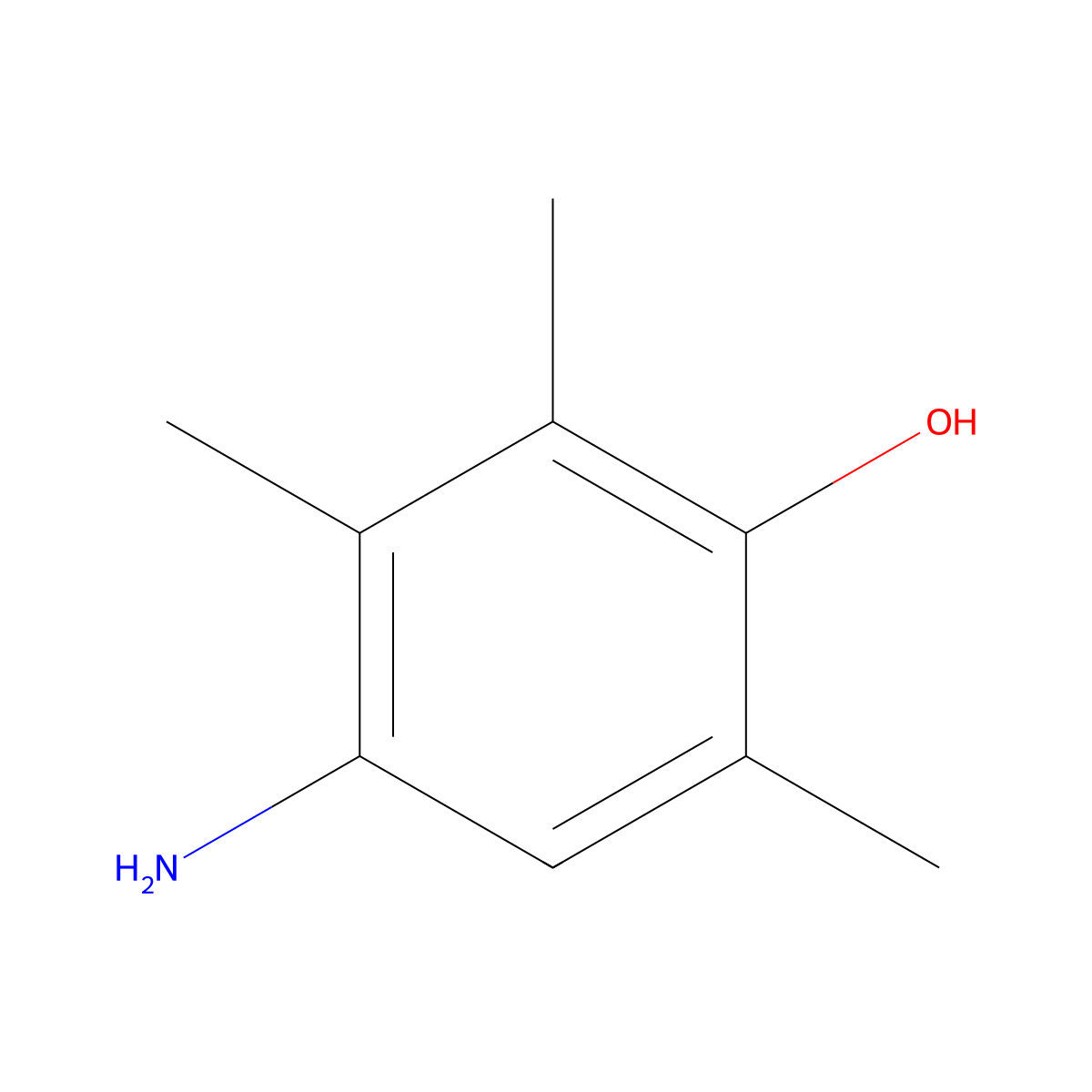 4-Amino-2,3,6-trimethylphenol molecular structure, CAS 17959-06-7