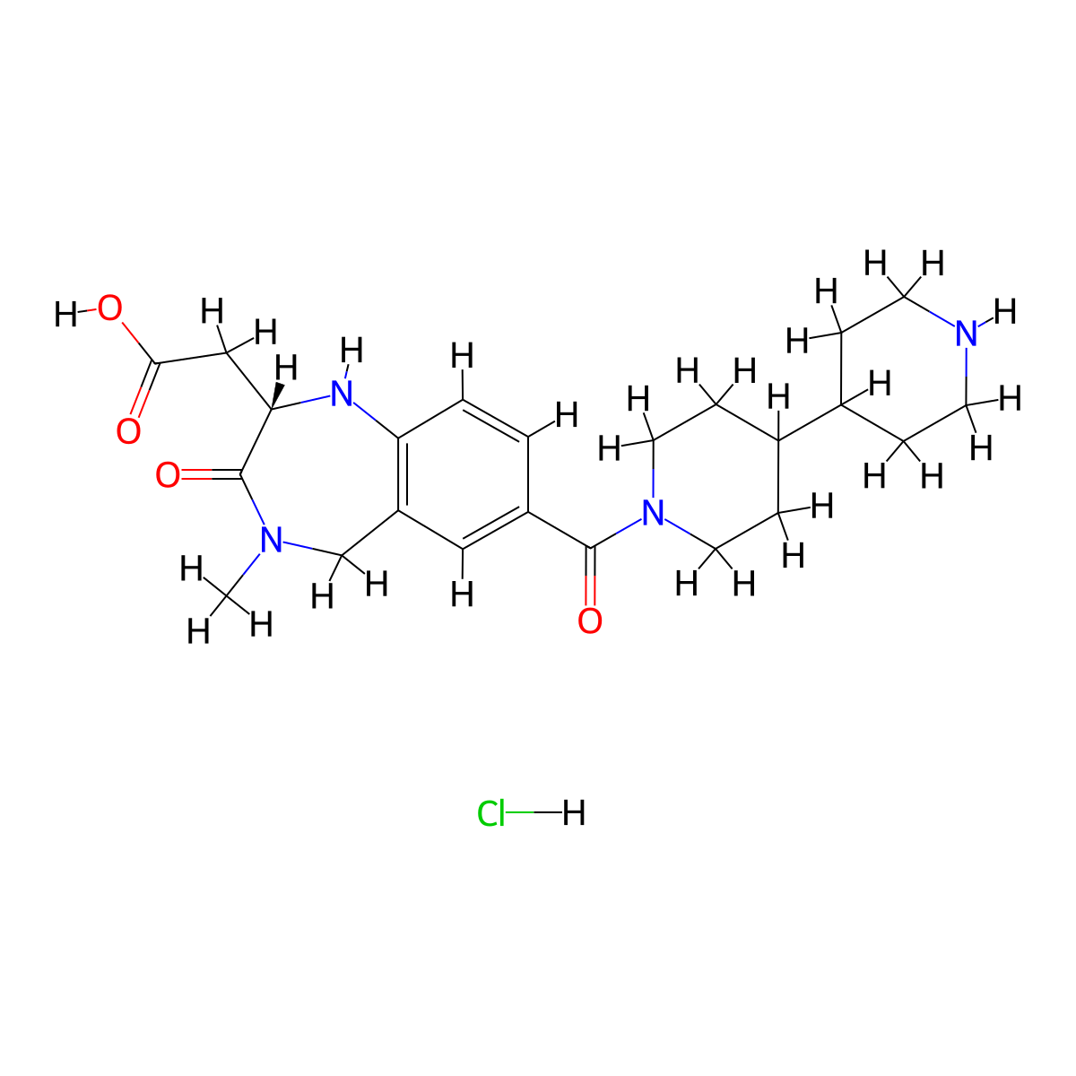 Lotrafiban Hydrochloride molecular structure, CAS 179599-82-7
