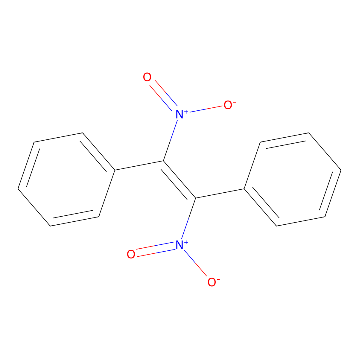 Dinitrostilbene molecular structure, CAS 1796-05-0