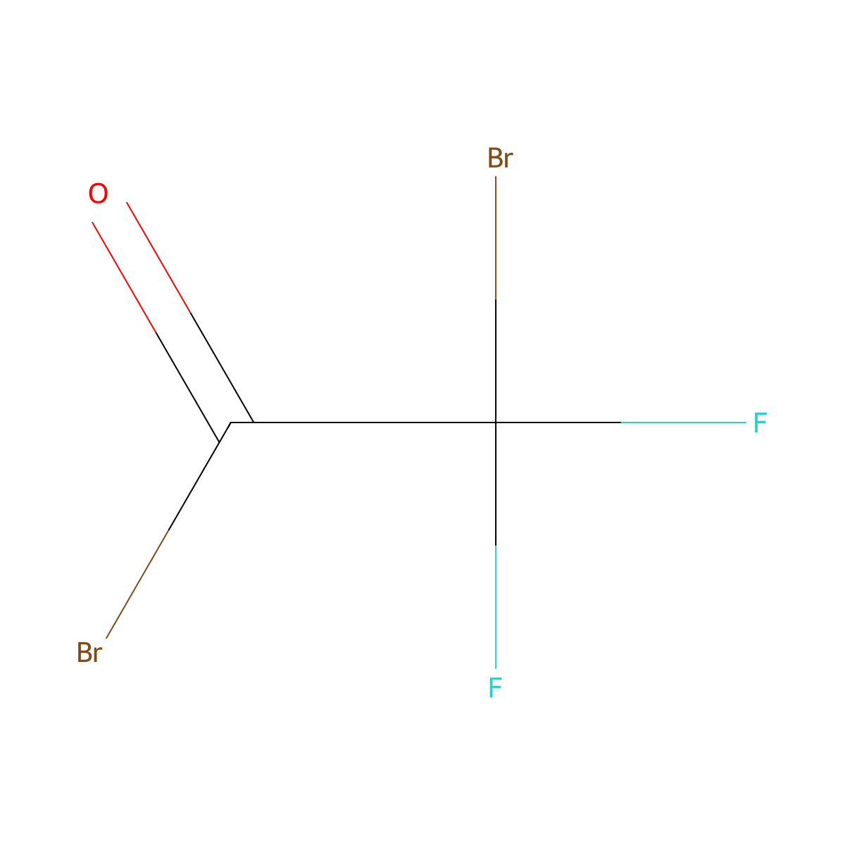 Bromodifluoroacetyl bromide molecular structure, CAS 1796-12-9