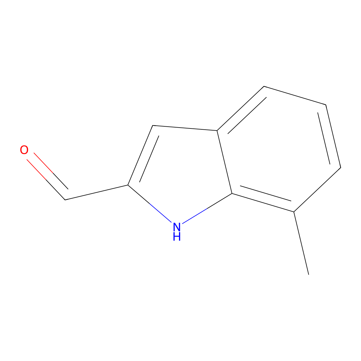 7-Methyl-1H-indole-2-carbaldehyde molecular structure, CAS 1796-37-8