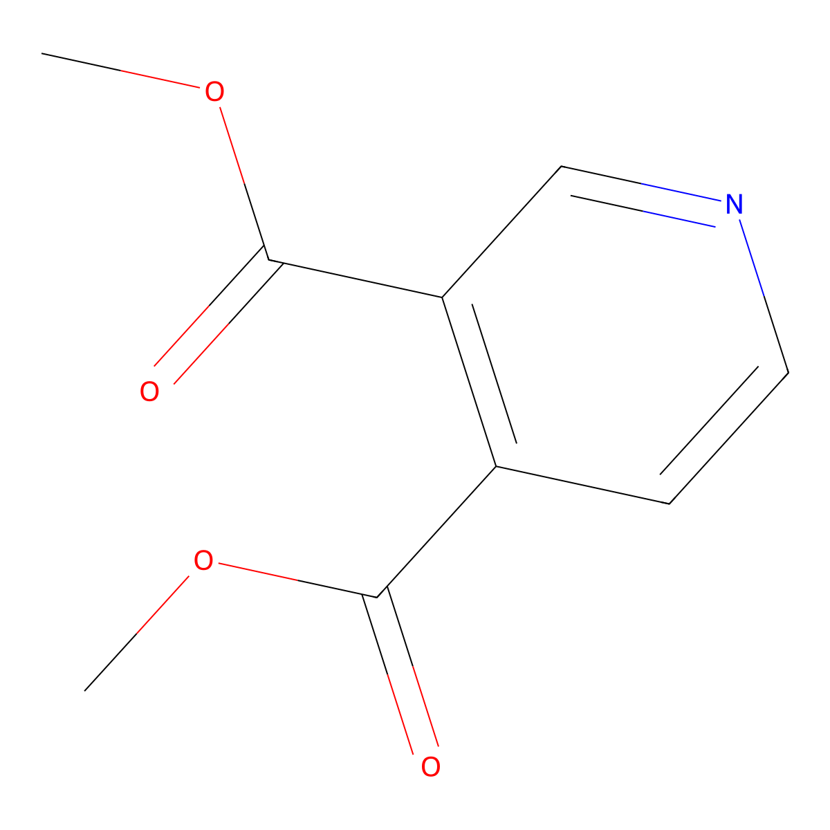 Dimethyl 3,4-pyridinedicarboxylate molecular structure, CAS 1796-83-4