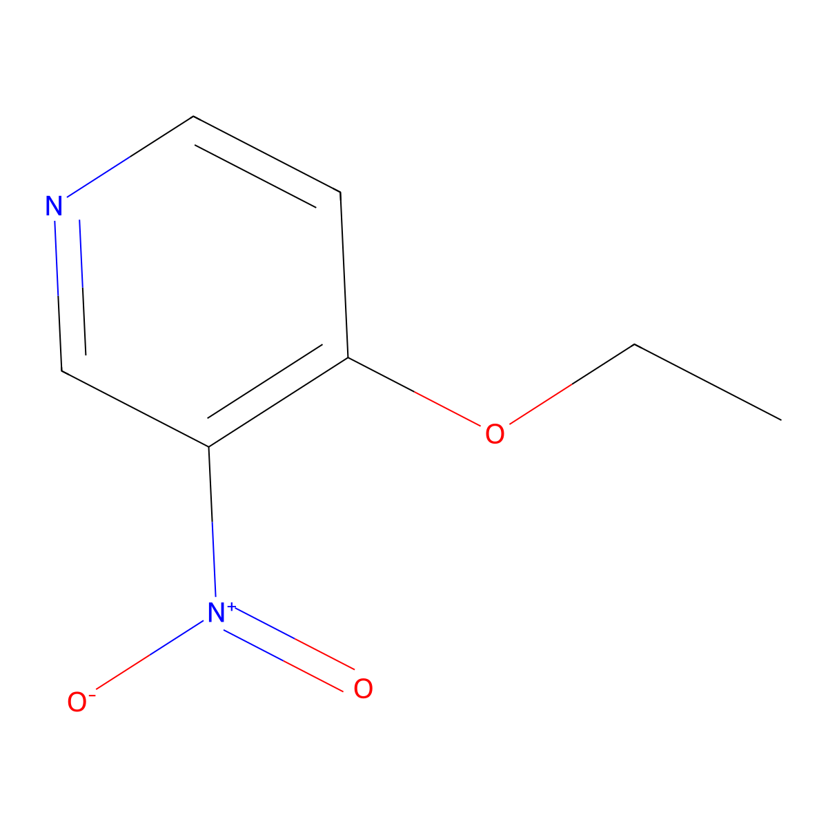 4-Ethoxy-3-nitropyridine molecular structure, CAS 1796-84-5