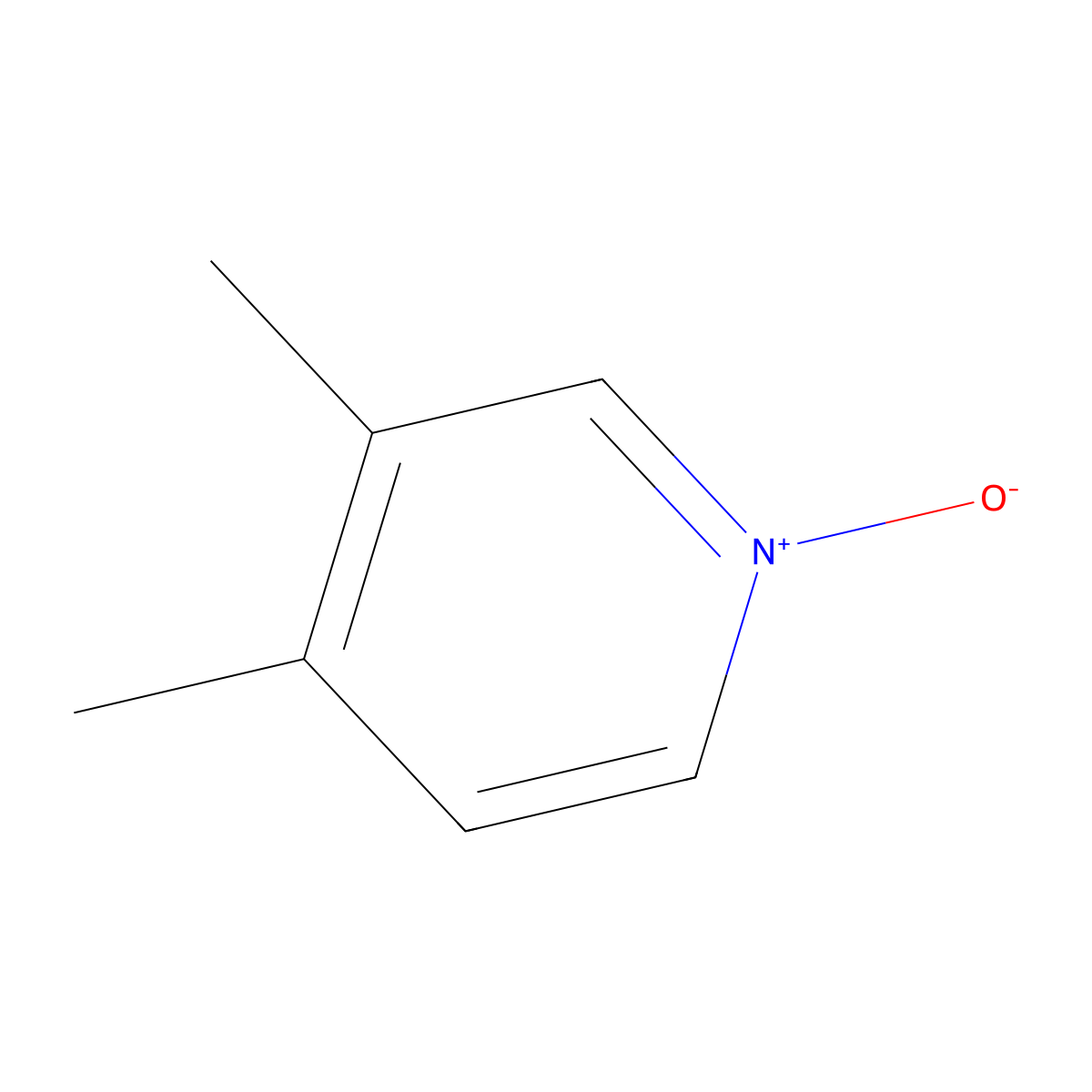 3,4-Dimethylpyridine 1-oxide molecular structure, CAS 1796-86-7