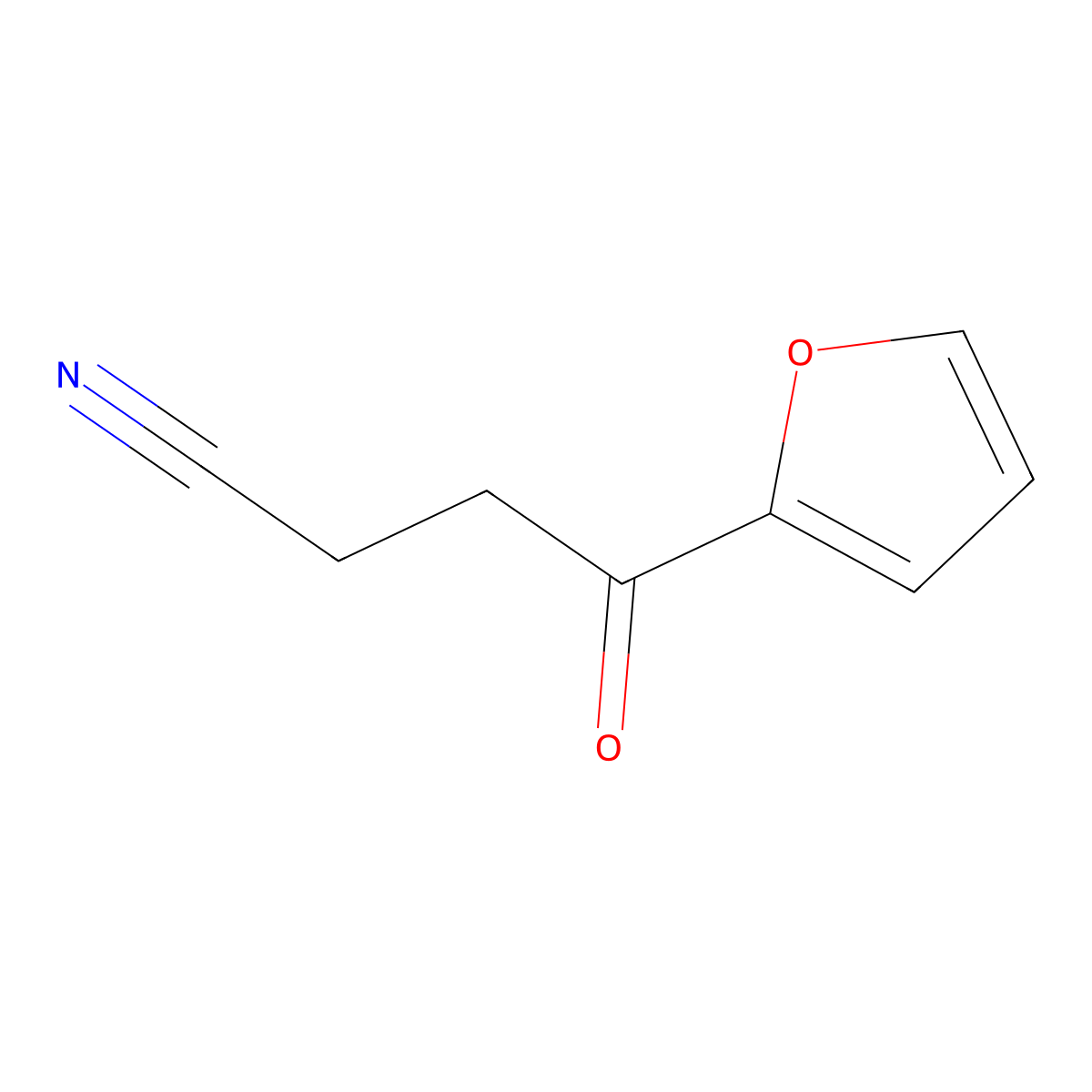 4-(Furan-2-yl)-4-oxobutanenitrile molecular structure, CAS 17960-37-1