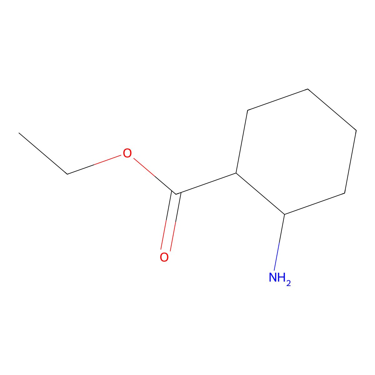Ethyl(1s,2r)-2-aminocyclohexanecarboxylate molecular structure, CAS 179601-38-8