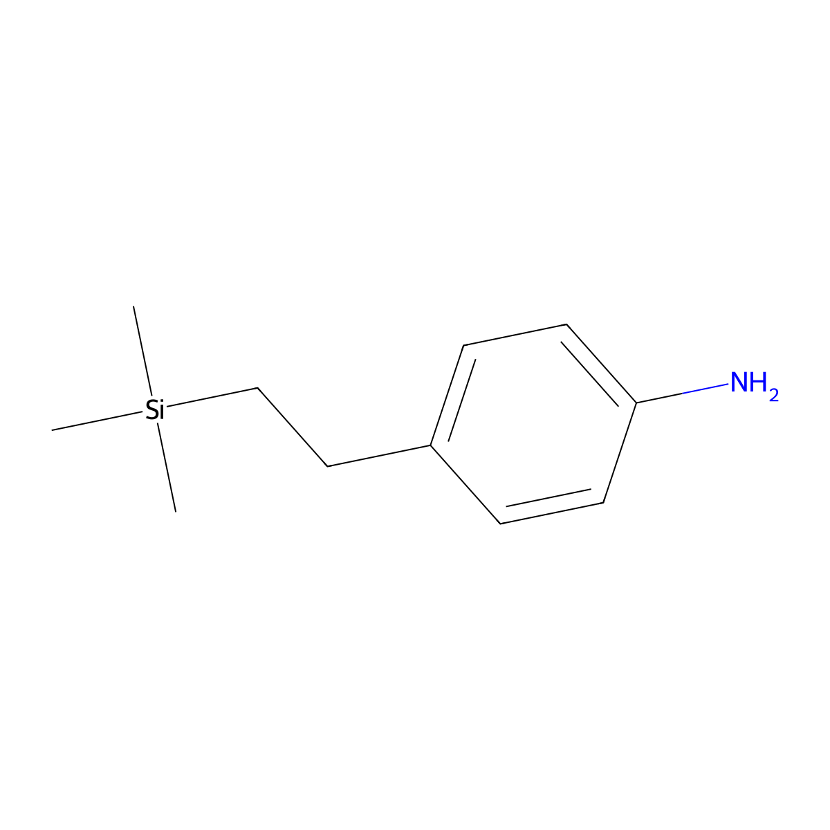 4-[2-(Trimethylsilyl)ethyl]aniline molecular structure, CAS 17961-95-4