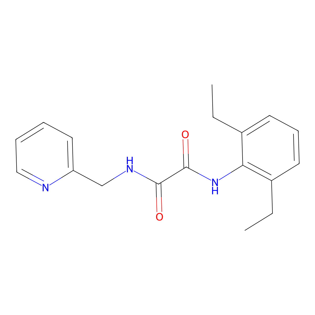 N1-(2,6-Diethylphenyl)-N2-(2-pyridinylmethyl)ethanediamide molecular structure, CAS 1796147-75-5