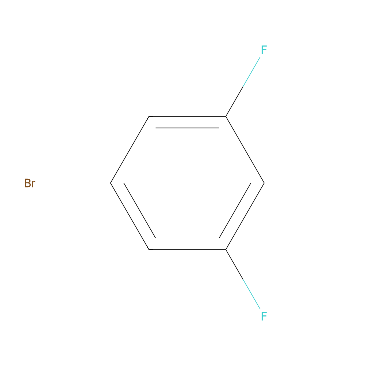 5-Bromo-1,3-difluoro-2-methylbenzene molecular structure, CAS 179617-08-4