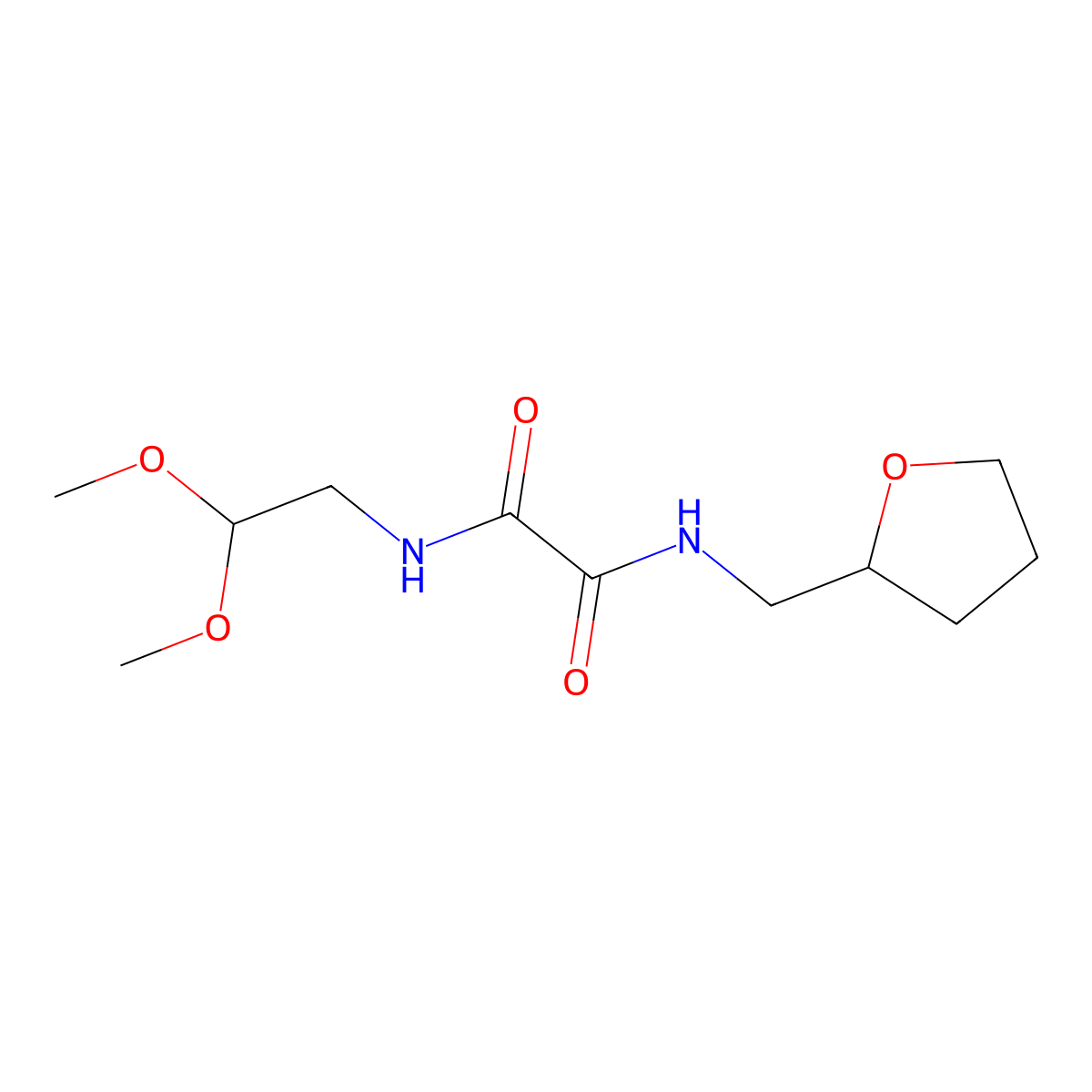 N'-(2,2-Dimethoxyethyl)-N-(oxolan-2-ylmethyl)oxamide molecular structure, CAS 1796278-59-5