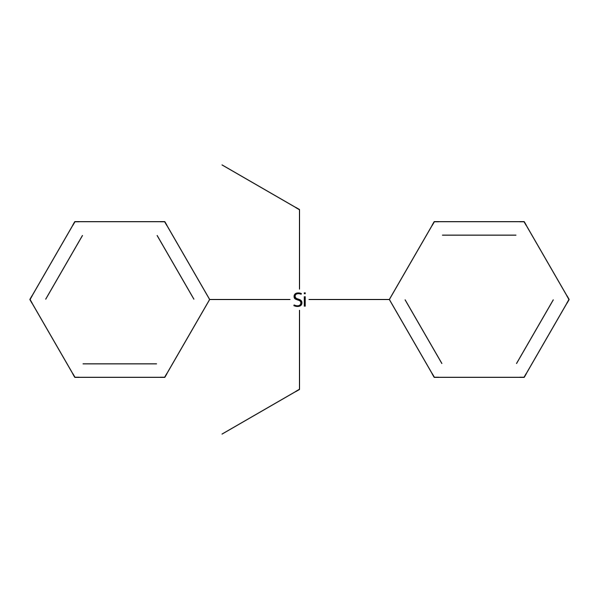 Benzene, 1,1'-(diethylsilylene)bis- molecular structure, CAS 17964-10-2