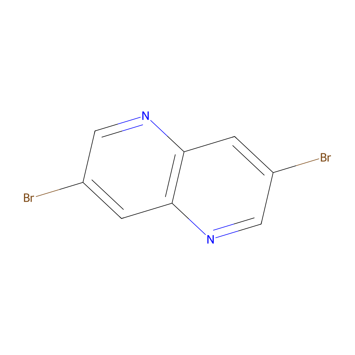 3,7-Dibromo-1,5-naphthyridine molecular structure, CAS 17965-72-9