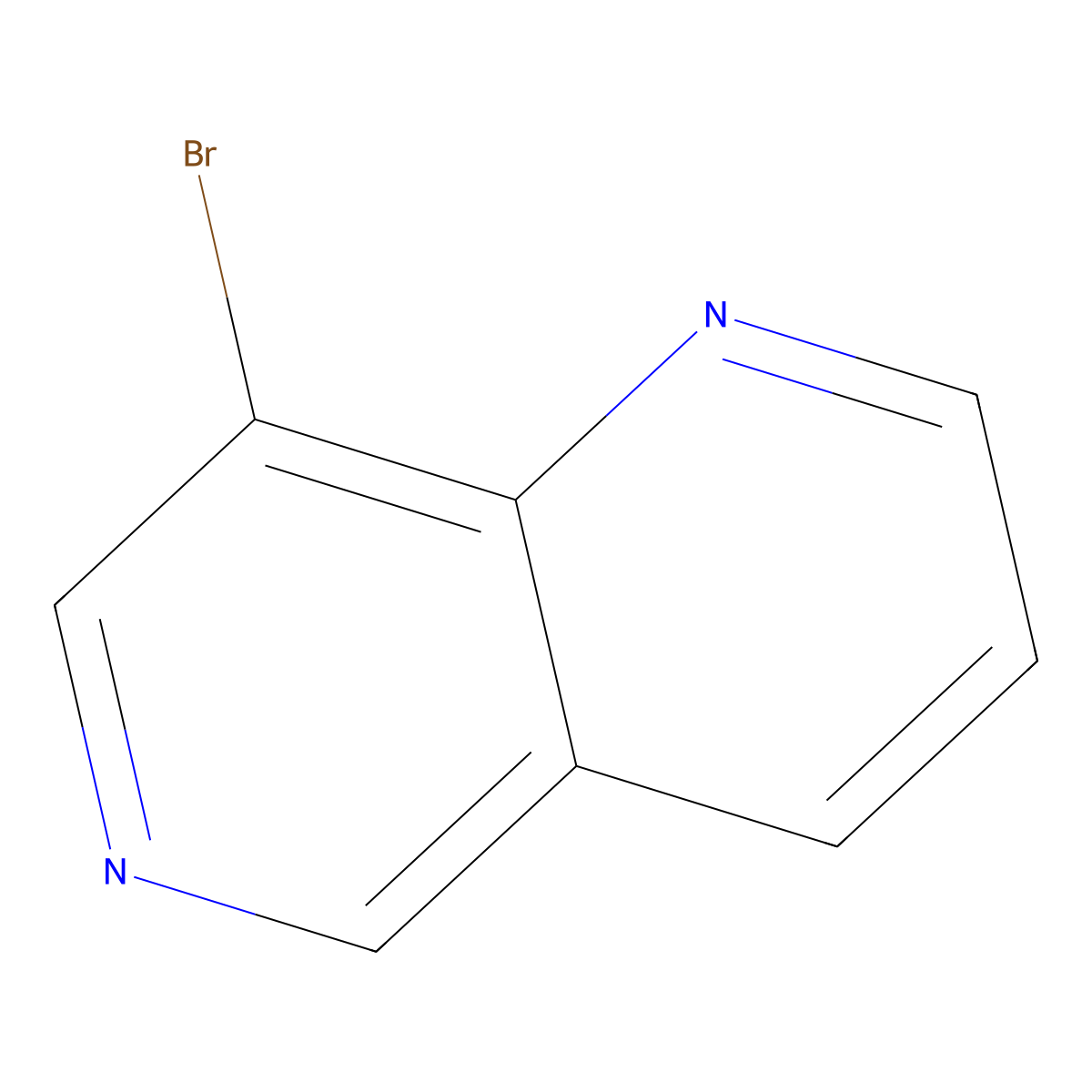 8-Bromo-1,6-naphthyridine molecular structure, CAS 17965-74-1
