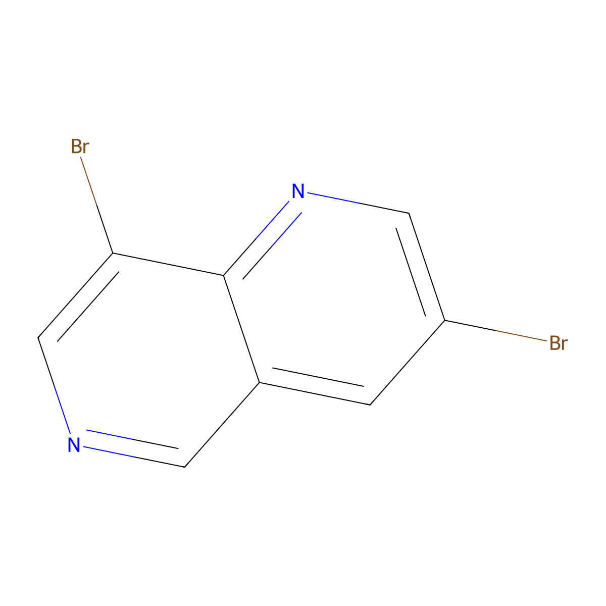 3,8-Dibromo-1,6-naphthyridine molecular structure, CAS 17965-75-2