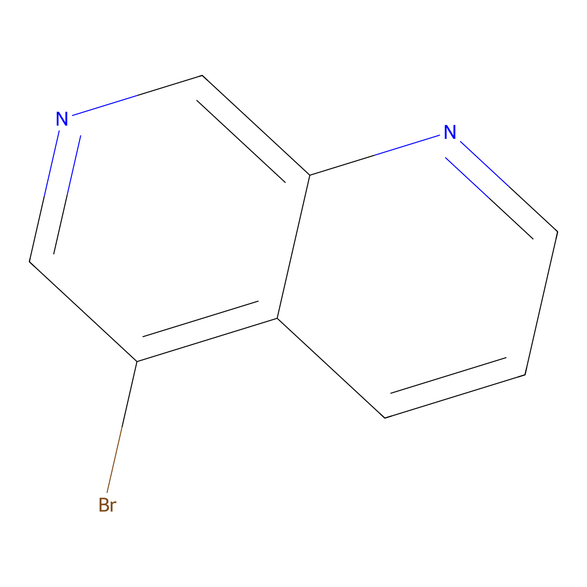 5-Bromo-1,7-naphthyridine molecular structure, CAS 17965-76-3