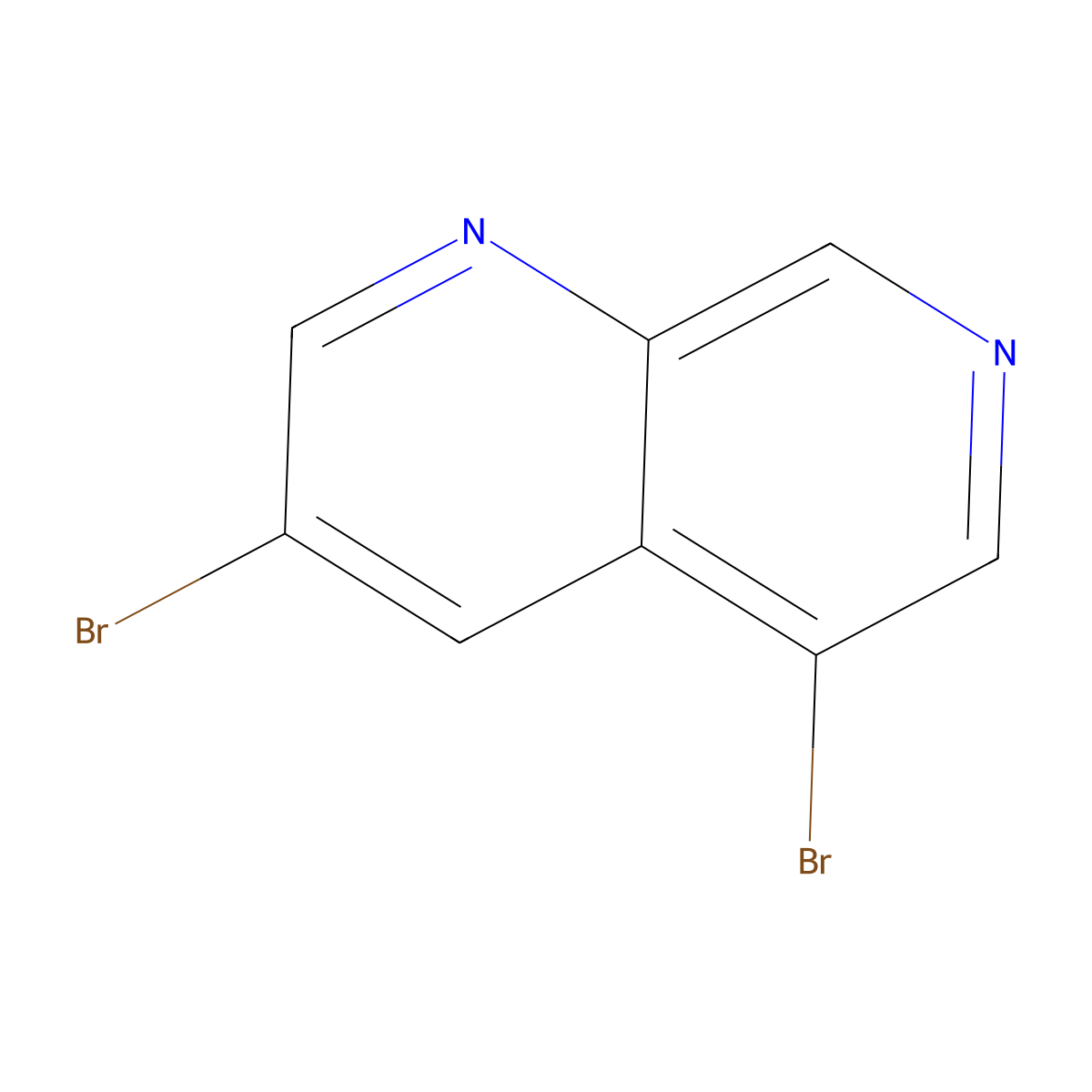 3,5-Dibromo-1,7-naphthyridine molecular structure, CAS 17965-77-4