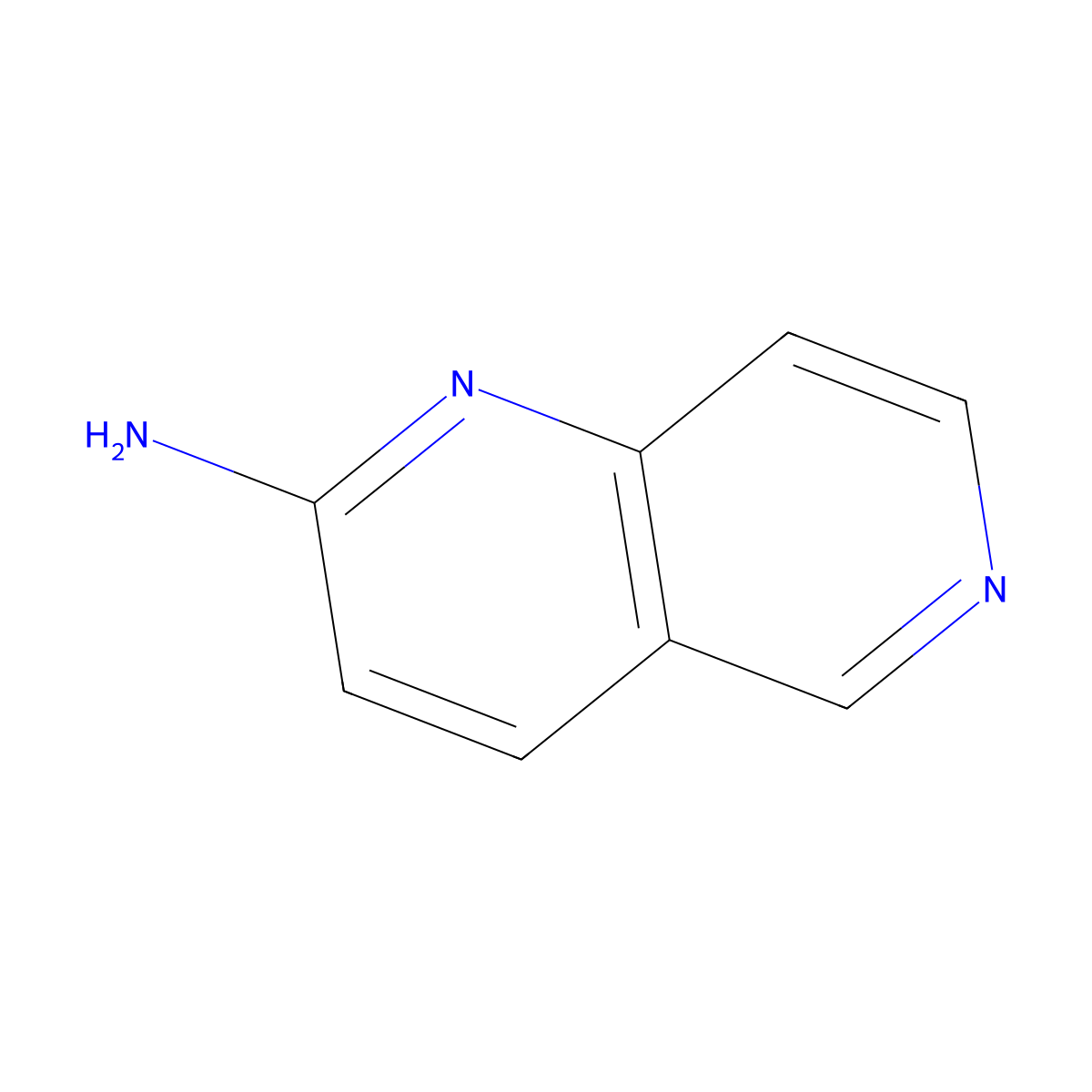 1,6-Naphthyridin-2-amine molecular structure, CAS 17965-81-0