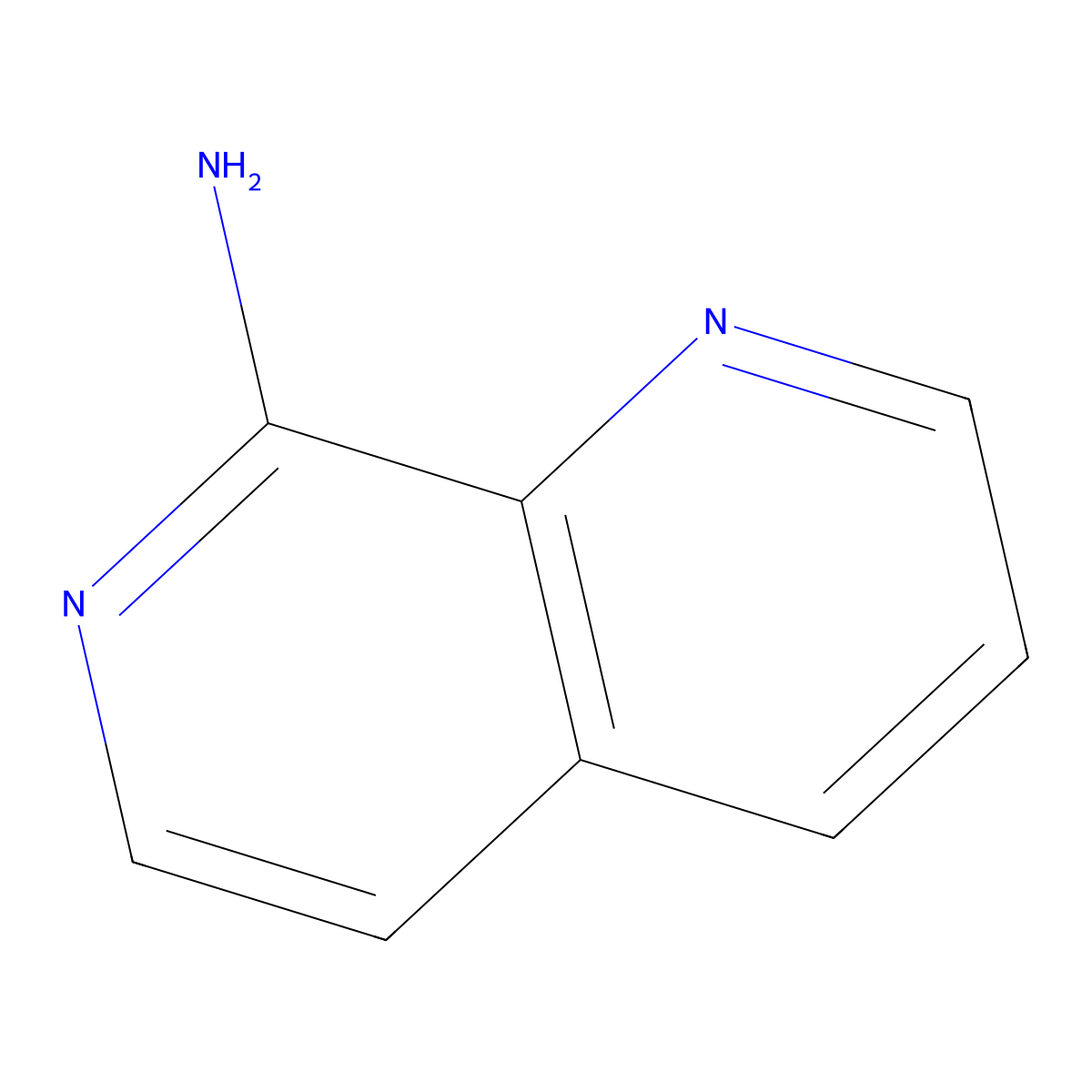 1,7-Naphthyridin-8-amine molecular structure, CAS 17965-82-1