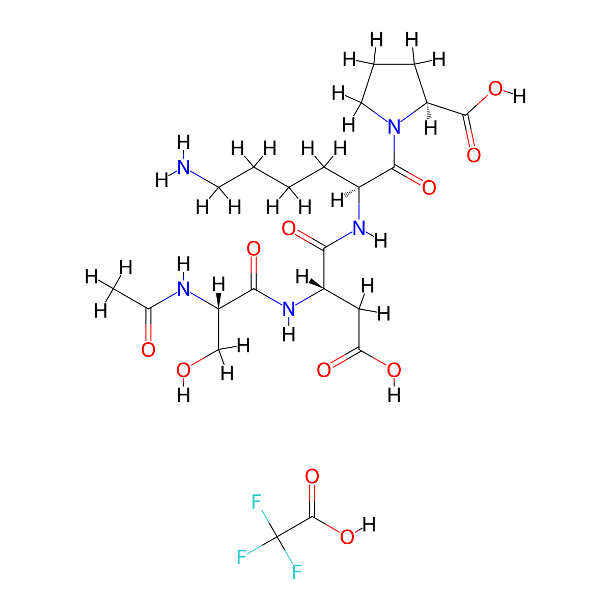 Goralatide (TFA) molecular structure, CAS 1796568-94-9