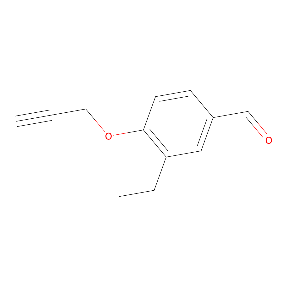 3-Ethyl-4-(prop-2-yn-1-yloxy)benzaldehyde molecular structure, CAS 1796574-10-1