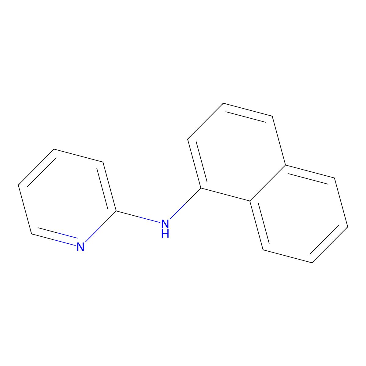 2-Pyridinamine, N-1-naphthalenyl- molecular structure, CAS 17966-01-7