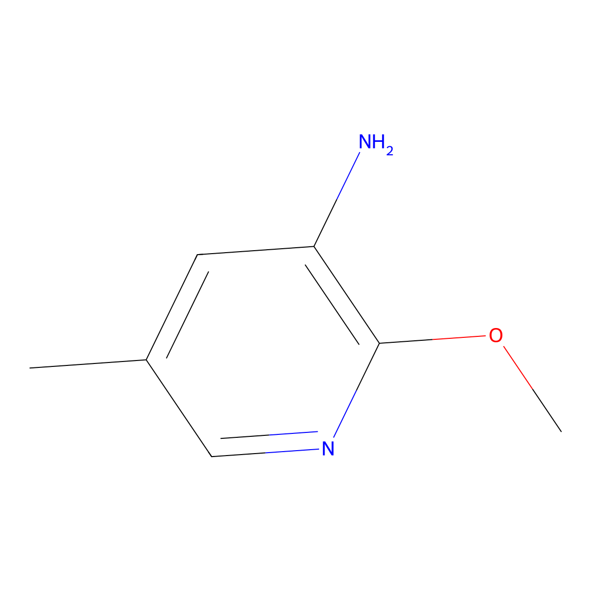 2-Methoxy-5-methylpyridin-3-amine molecular structure, CAS 179677-17-9