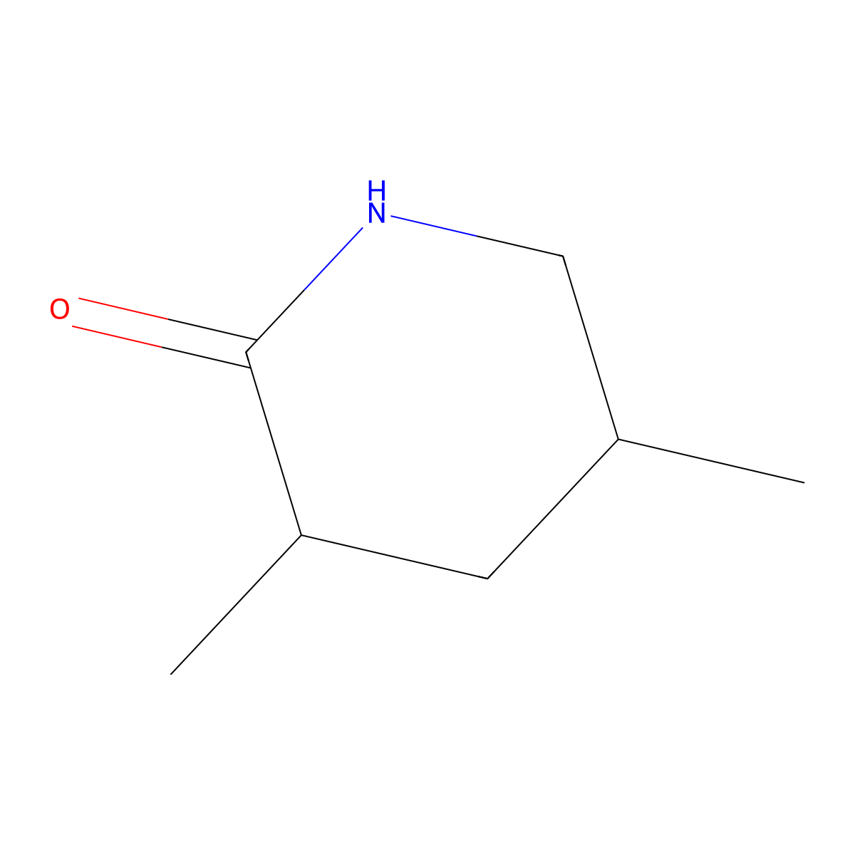 3,5-Dimethyl-2-piperidinone molecular structure, CAS 179683-97-7