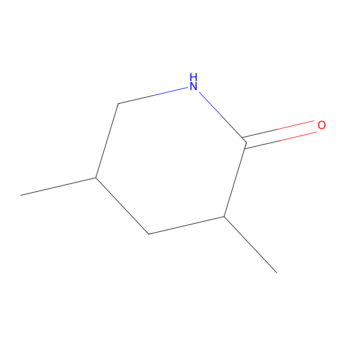 3,5-Dimethyl-2-piperidinone molecular structure, CAS 179683-97-7