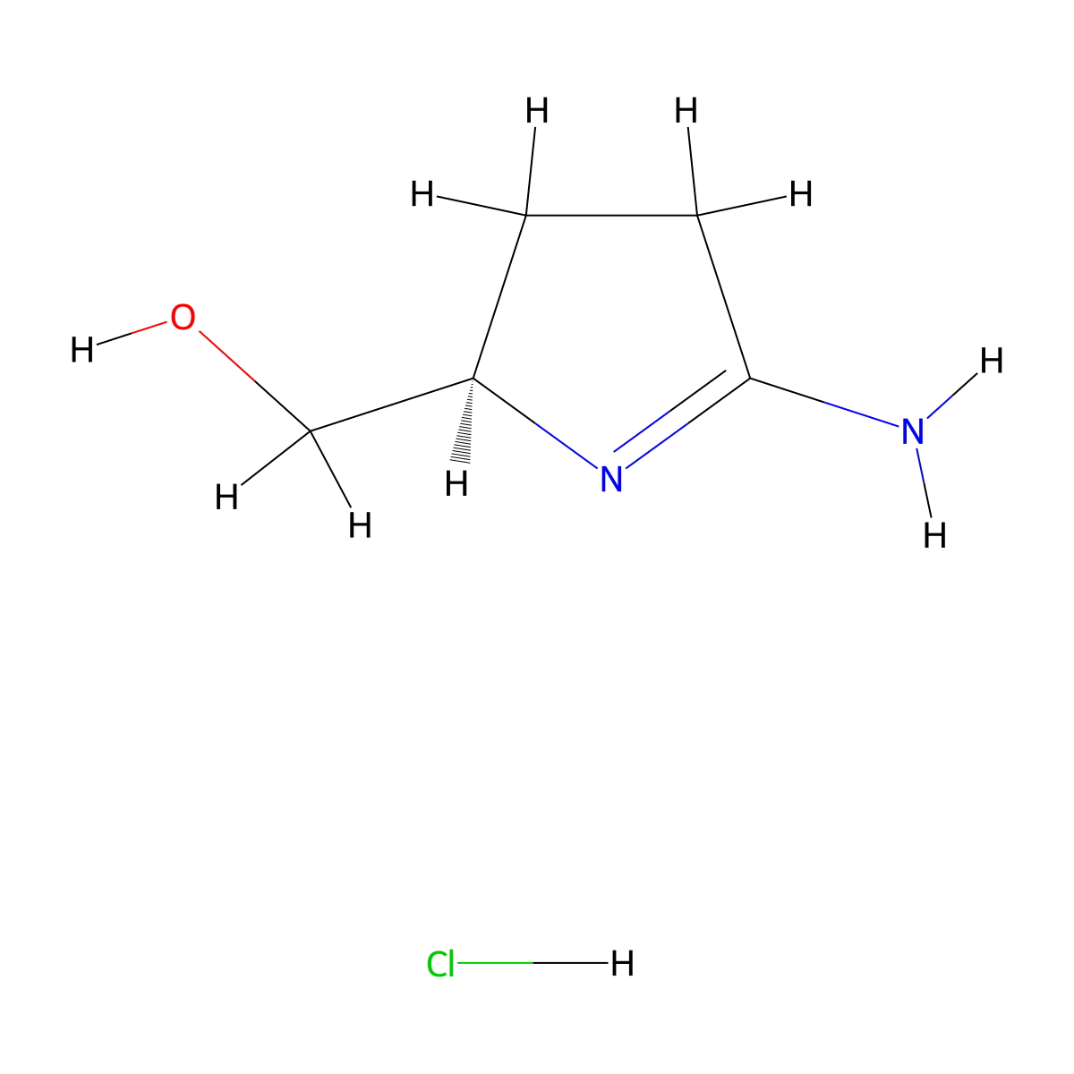[(2R)-5-iminopyrrolidin-2-yl]methanolhydrochloride molecular structure, CAS 179684-70-9