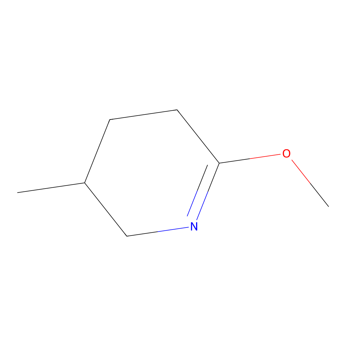 6-Methoxy-3-methyl-2,3,4,5-tetrahydropyridine molecular structure, CAS 179685-58-6