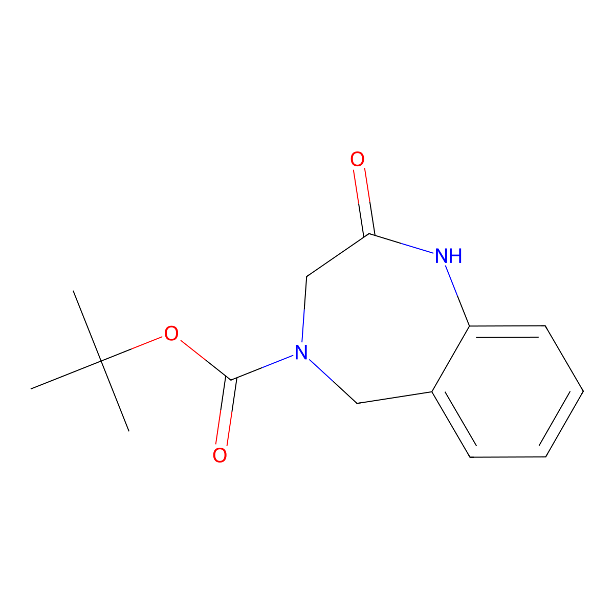 tert-Butyl 2-oxo-2,3-dihydro-1H-benzo[e][1,4]diazepine-4(5H)-carboxylate molecular structure, CAS 179686-66-9
