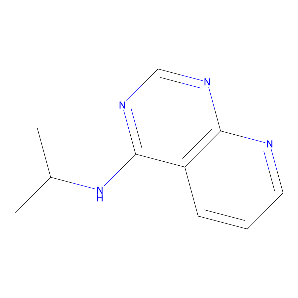 N-(propan-2-yl)pyrido[2,3-d]pyrimidin-4-amine molecular structure, CAS 1796869-29-8