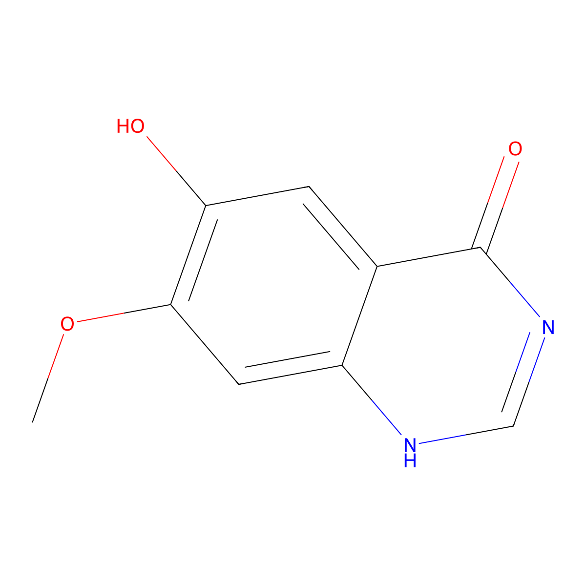6-hydroxy-7-methoxy-1H-quinazolin-4-one molecular structure, CAS 179688-52-9
