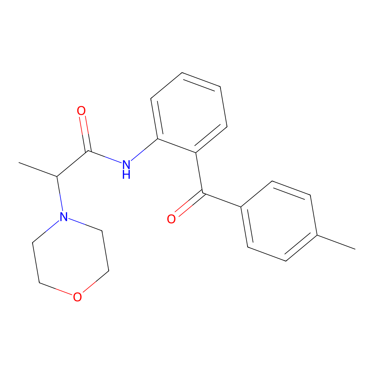 N-(2-(4-methylbenzoyl)phenyl)-2-morpholinopropanamide molecular structure, CAS 1796898-20-8