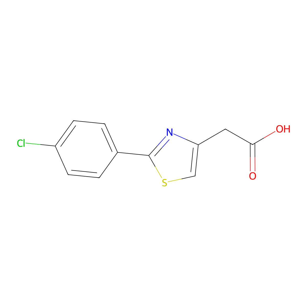 Fenclozic Acid molecular structure, CAS 17969-20-9