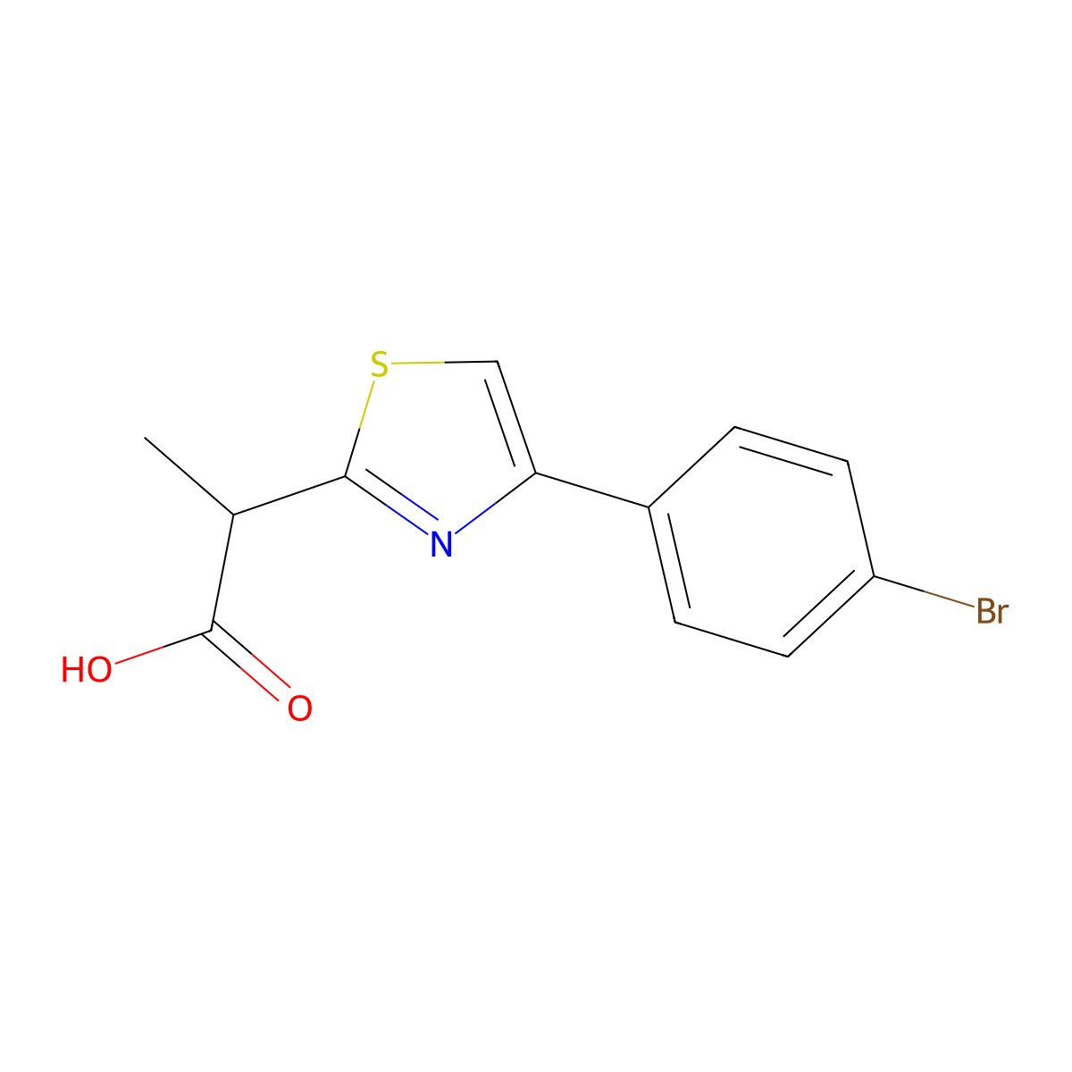 Brofezil molecular structure, CAS 17969-45-8