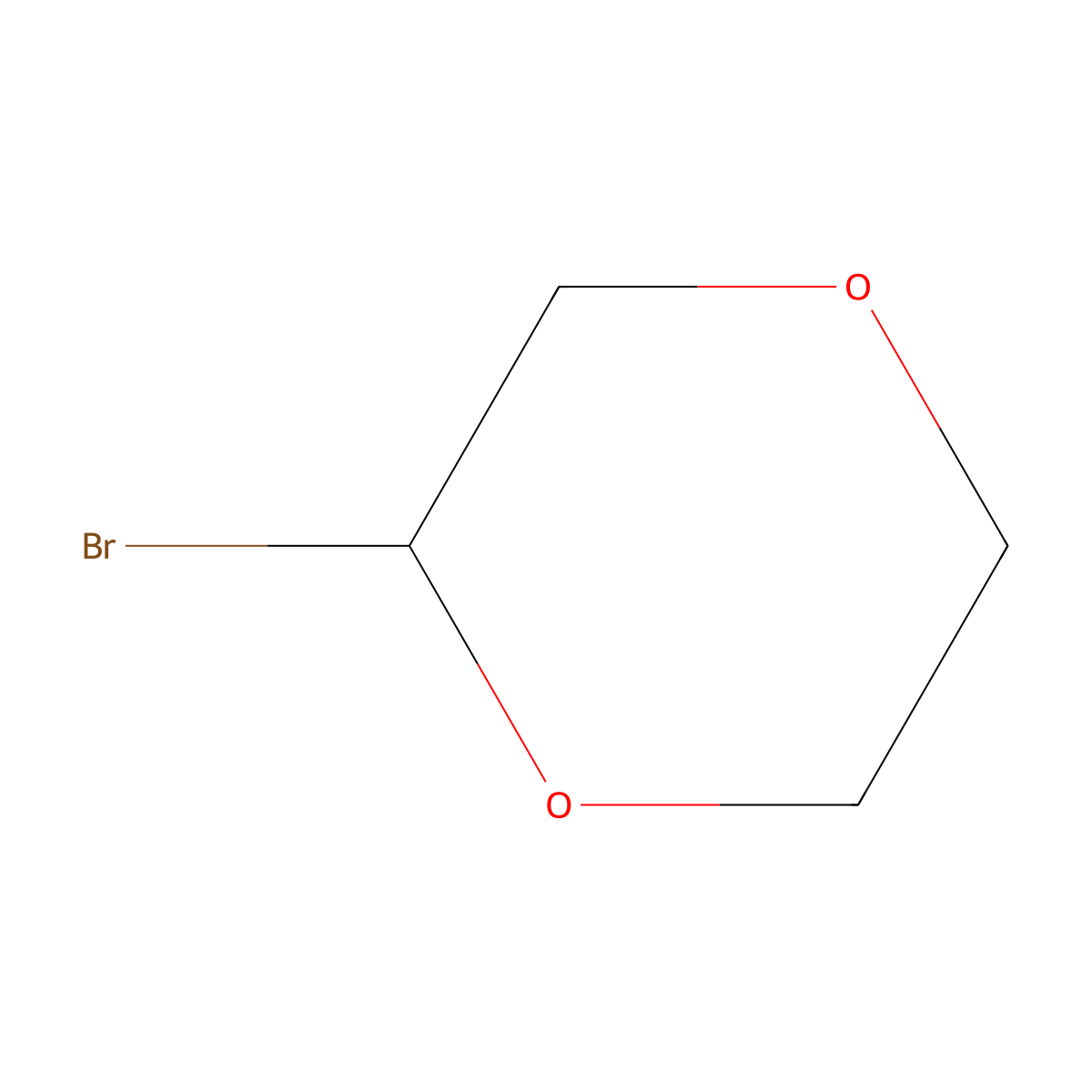 2-Bromo-1,4-dioxane molecular structure, CAS 179690-41-6