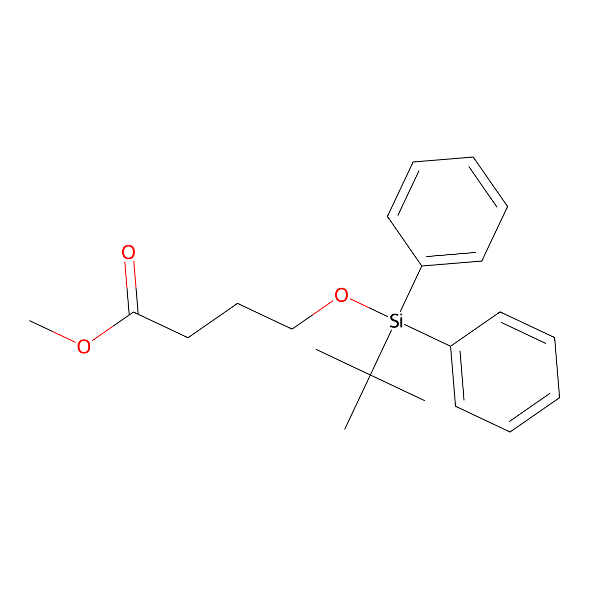 Methyl 4-((tert-butyldiphenylsilyl)oxy)butanoate molecular structure, CAS 179690-96-1