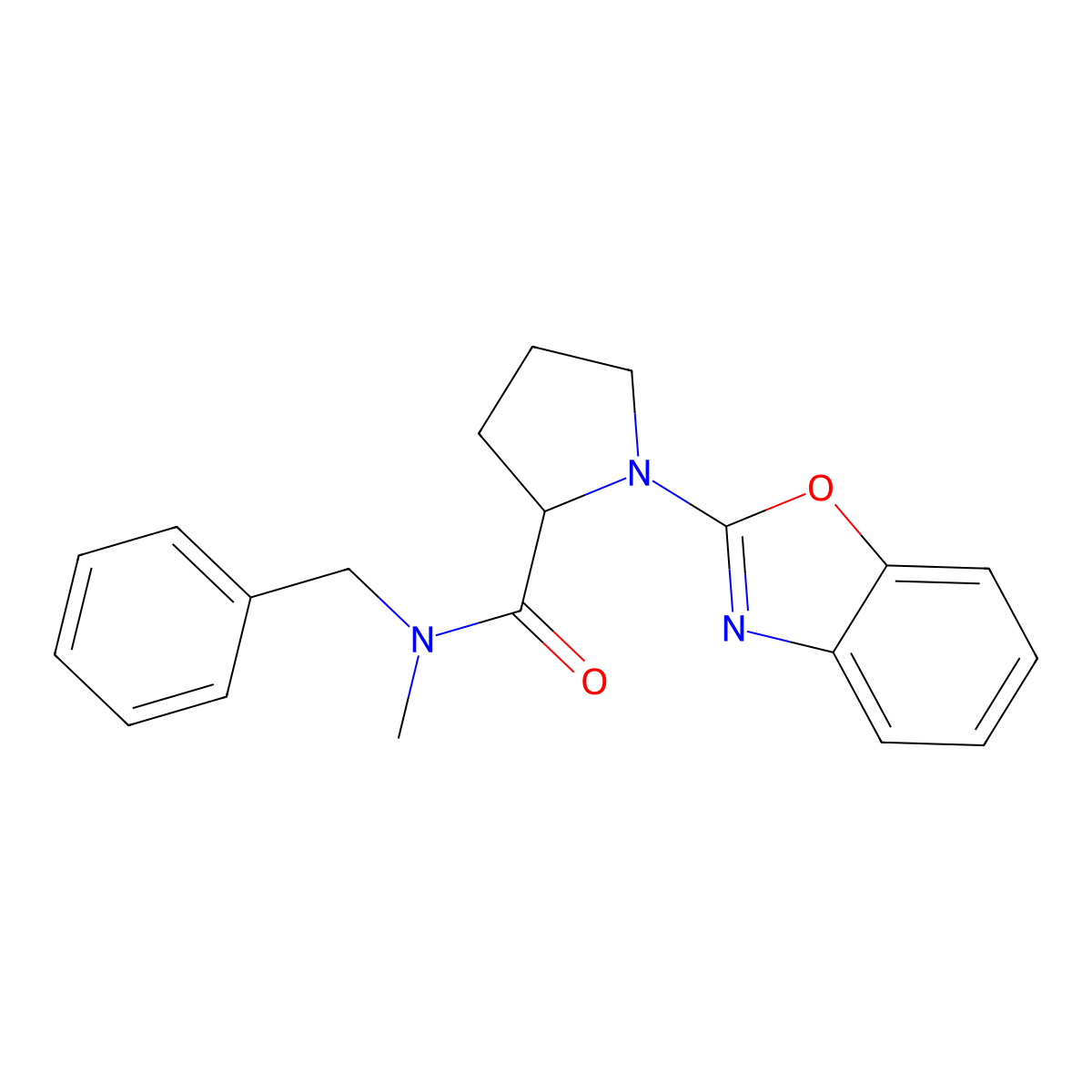 1-(1,3-Benzoxazol-2-yl)-N-benzyl-N-methylpyrrolidine-2-carboxamide molecular structure, CAS 1796903-54-2