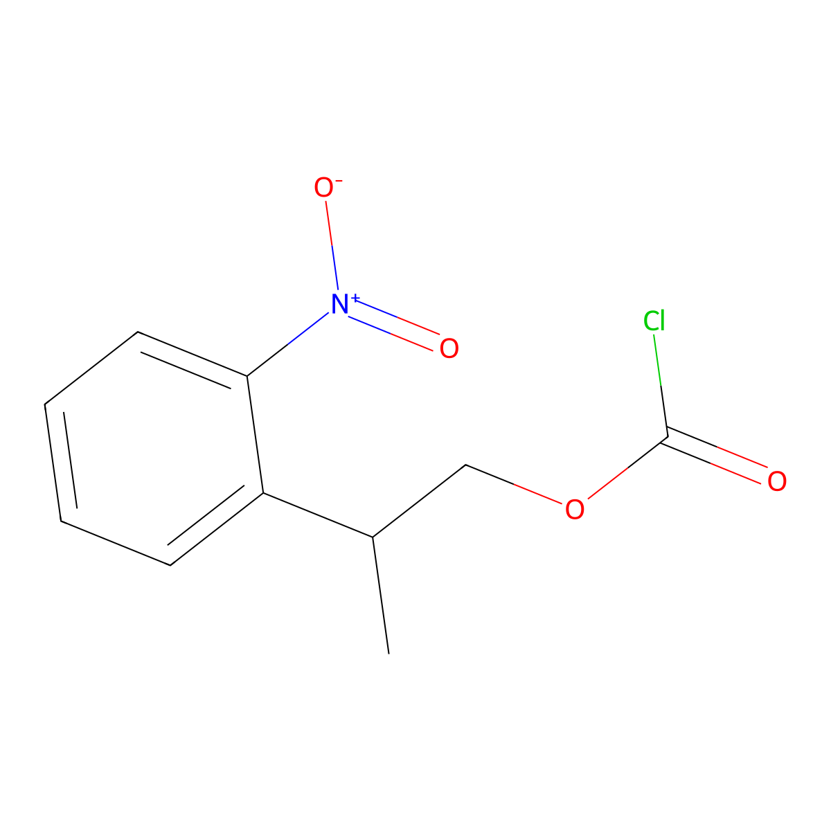 2-(2-Nitrophenyl)propyl chloroformate molecular structure, CAS 179691-31-7