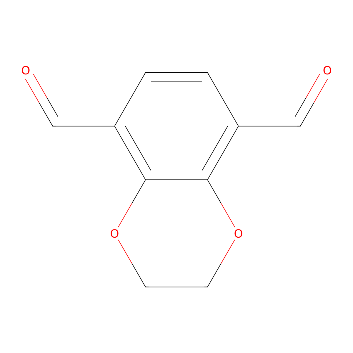 2,3-Dihydro-1,4-benzodioxin-5,8-dicarboxaldehyde molecular structure, CAS 179693-86-8