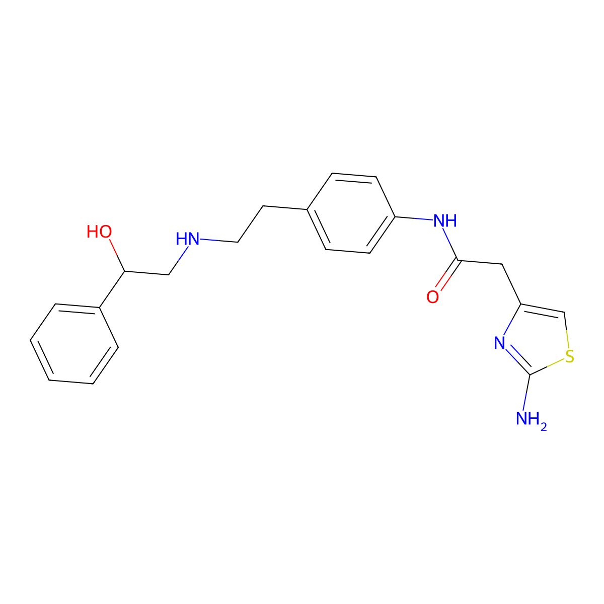 (S)-Mirabegron molecular structure, CAS 1796931-48-0