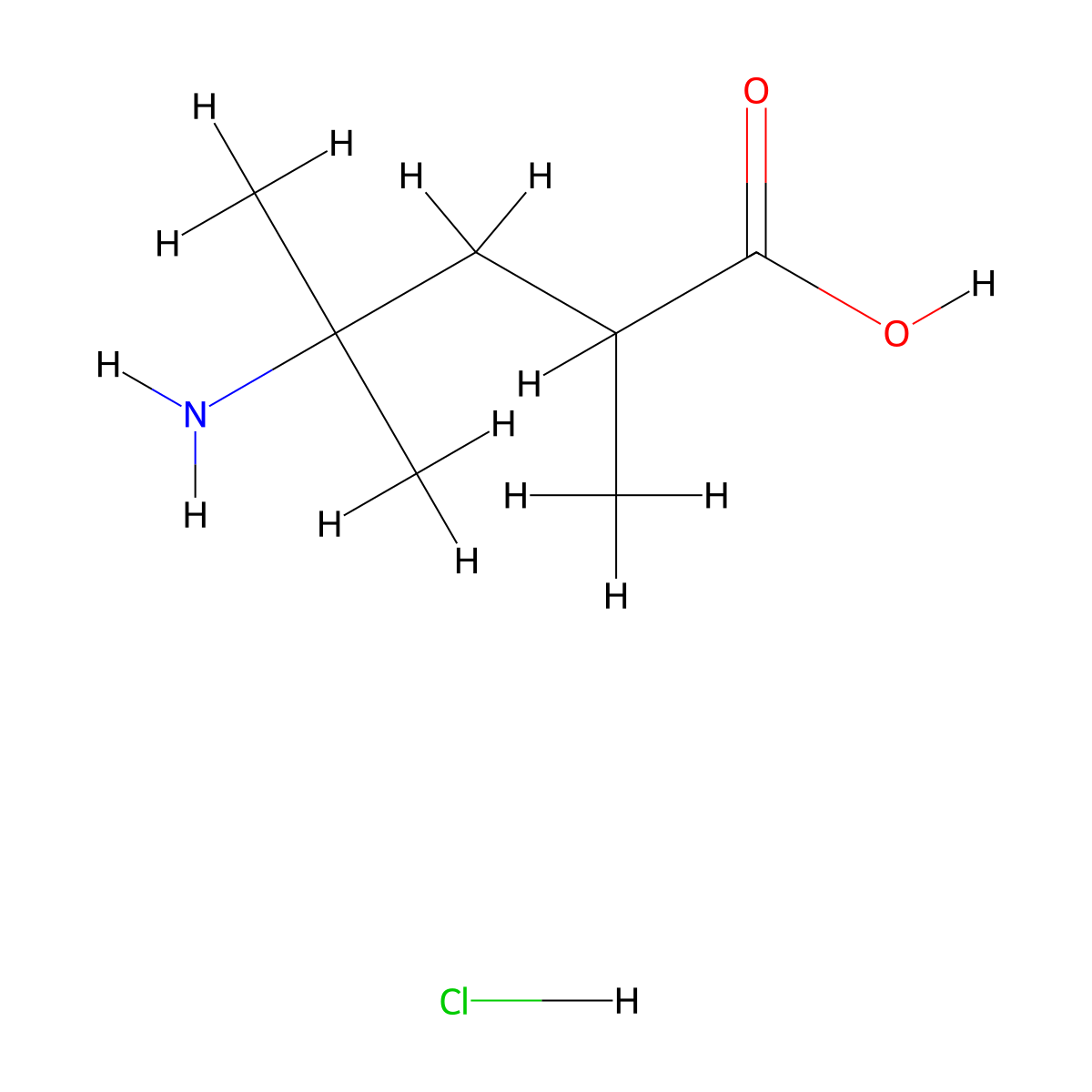 4-Amino-2,4-dimethylpentanoic acid hydrochloride molecular structure, CAS 1796942-55-6