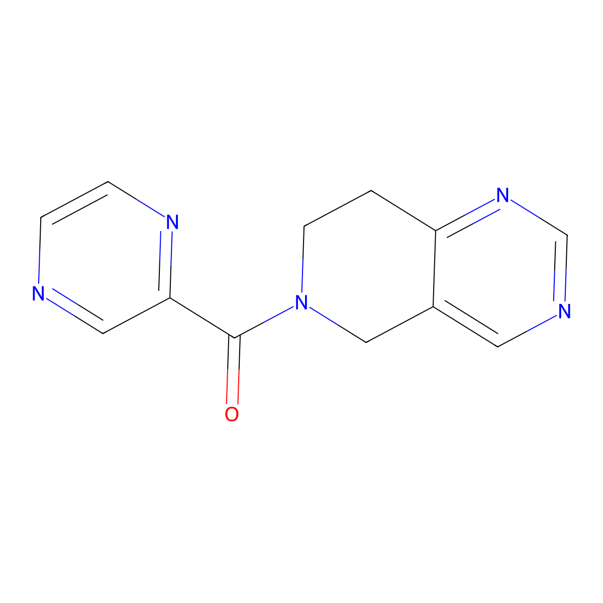 (7,8-dihydropyrido[4,3-d]pyrimidin-6(5H)-yl)(pyrazin-2-yl)methanone molecular structure, CAS 1796946-45-6