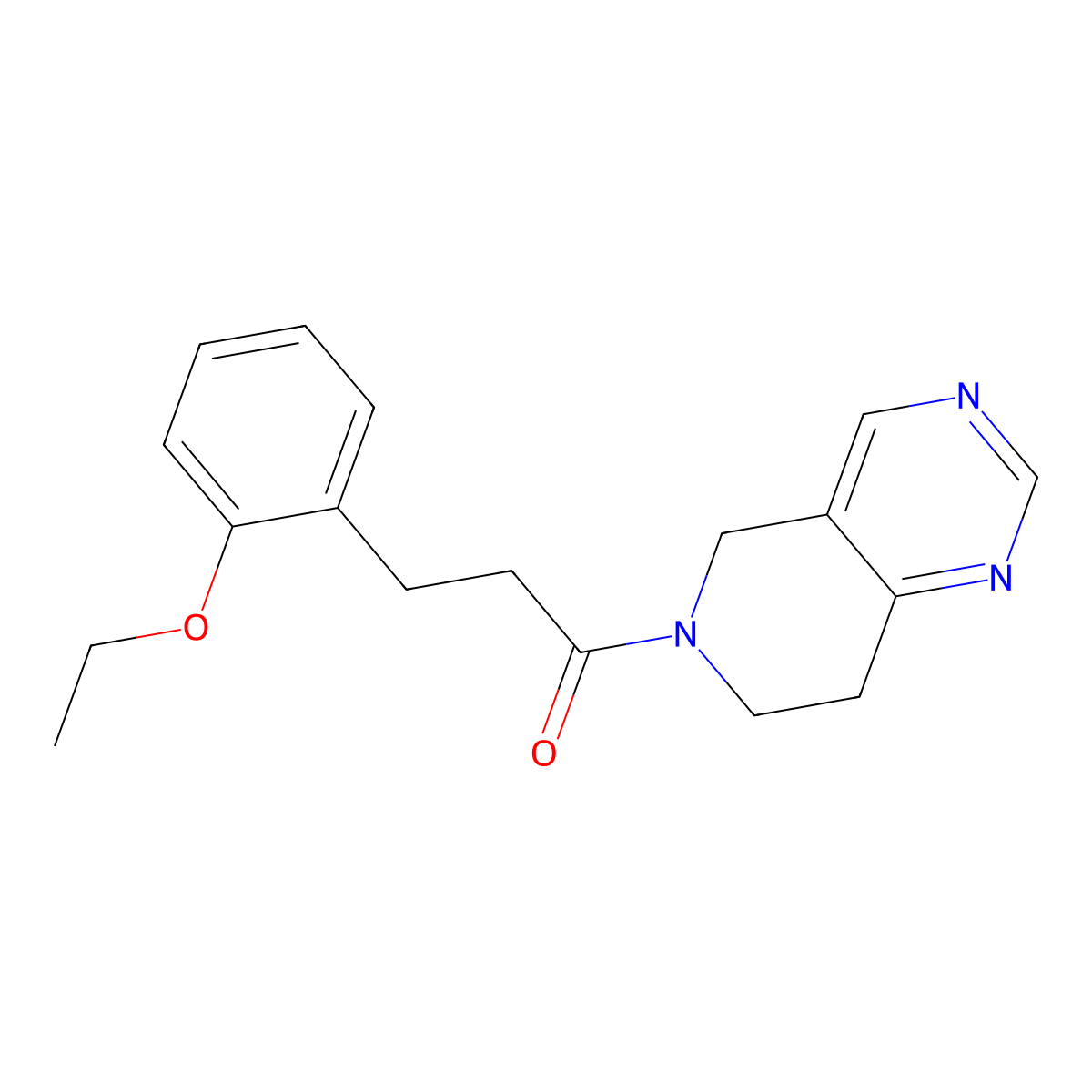 1-(7,8-dihydropyrido[4,3-d]pyrimidin-6(5H)-yl)-3-(2-ethoxyphenyl)propan-1-one molecular structure, CAS 1796946-56-9