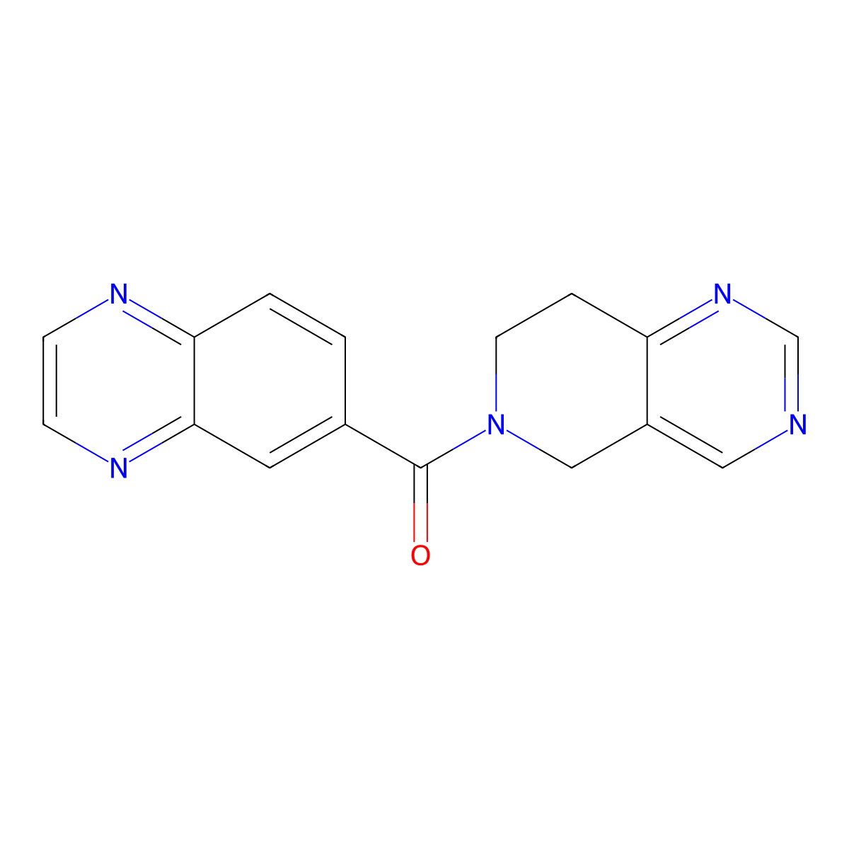 (7,8-dihydropyrido[4,3-d]pyrimidin-6(5H)-yl)(quinoxalin-6-yl)methanone molecular structure, CAS 1796946-79-6